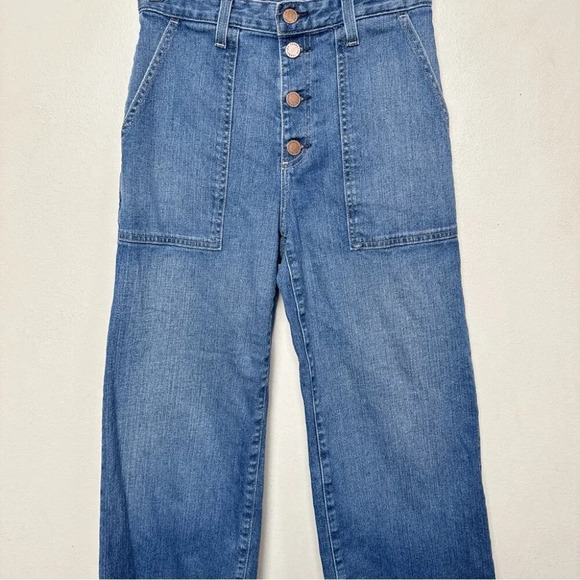 AG Womens 27R Etta Fatigue Button Fly Crop Flare Jeans - Picture 6 of 16